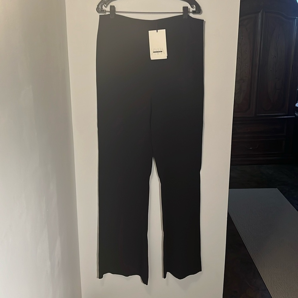Narciso Rodriguez x Zara Black High-Waist Trousers Sz XL NWT